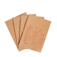 Factory direct price Eco-friendly business custom printing archive A4 kraft paper bag file holder