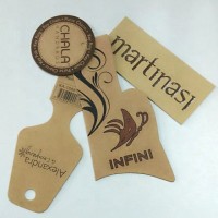 Wholesale Custom  Shoe/Clothes/T-shirt  Shopping Kraft Paper Hang Tag Labels  With Your Own Logo